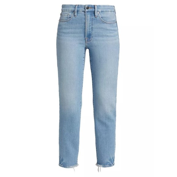 GOOD AMERICAN Good Legs High-Rise Cigarette Jeans indigo014 - NWT - Size 00 - Picture 3 of 3